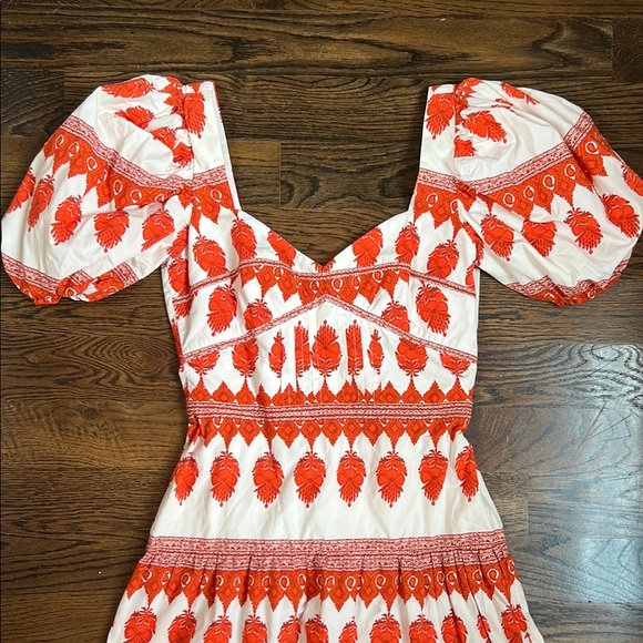 Johanna Ortiz Dresses & Skirts - Johanna Ortiz Red Pepper Colorful Culture Midi Dress Size 8